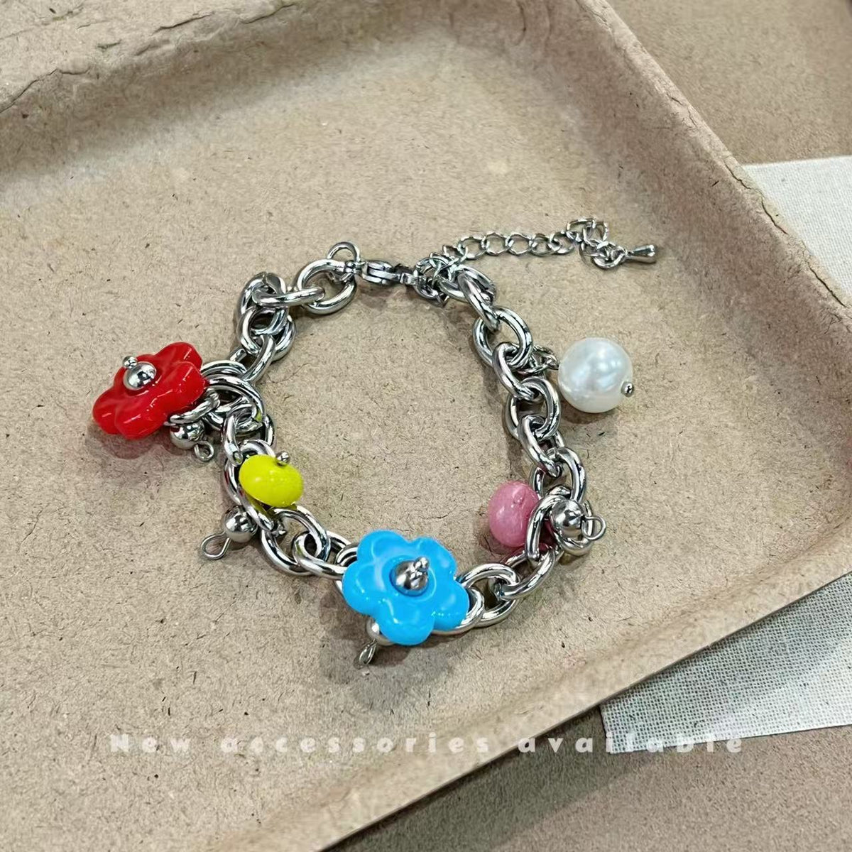 Korean Style Sweet Cool Colorful Crystals Cross Pendants