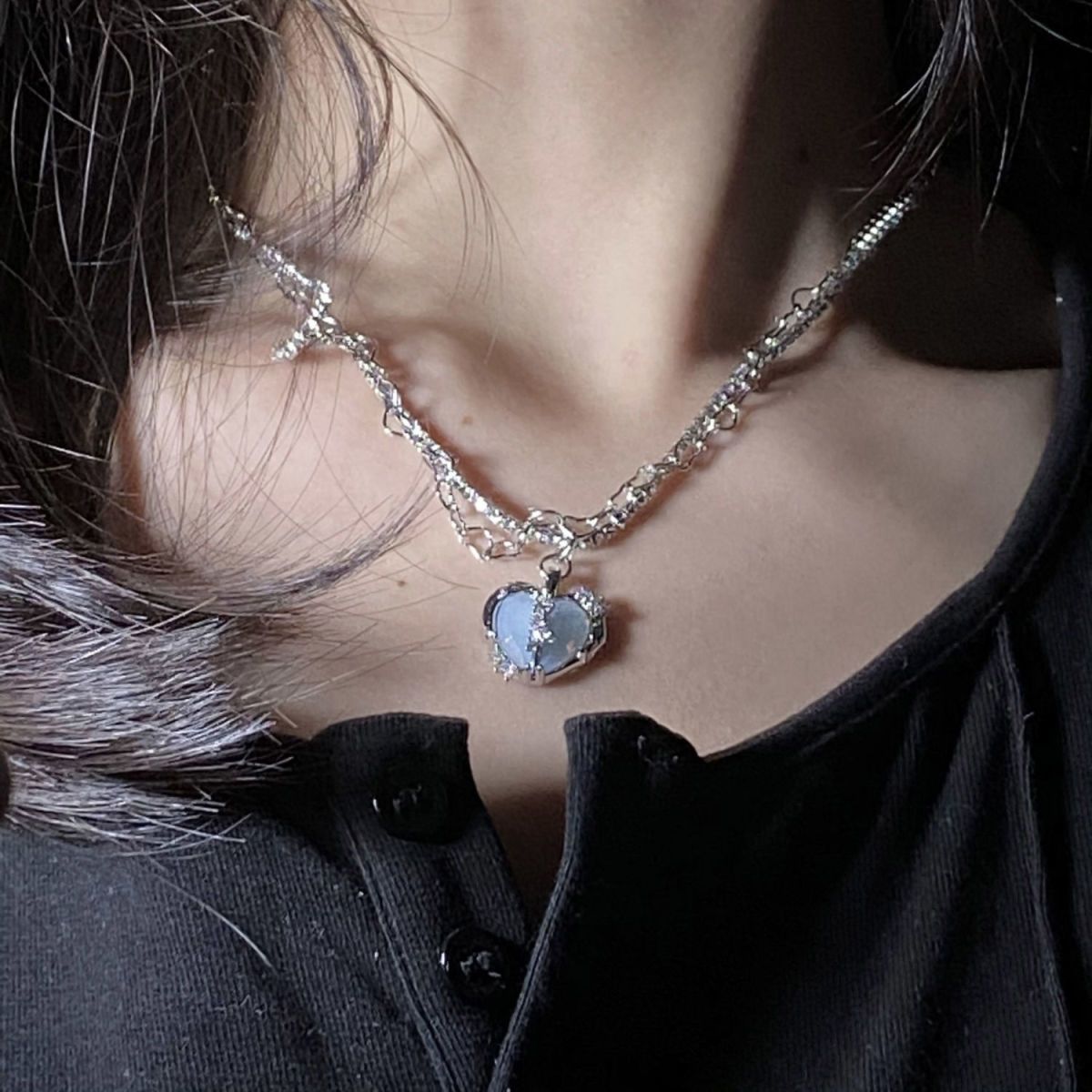 Women's Super Fairy Sweet Cool Water Drop For Light Luxury Minority Necklace