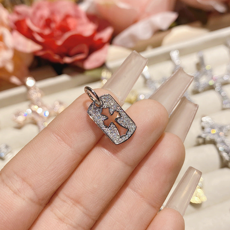 Full Diamond Cross Hip Hop Real Necklaces