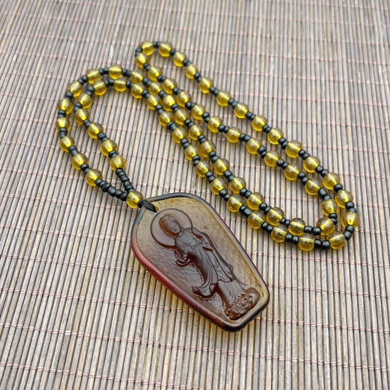 Women's & Men's Knot Ancient French Glaze Buddha Amitabha Pendants