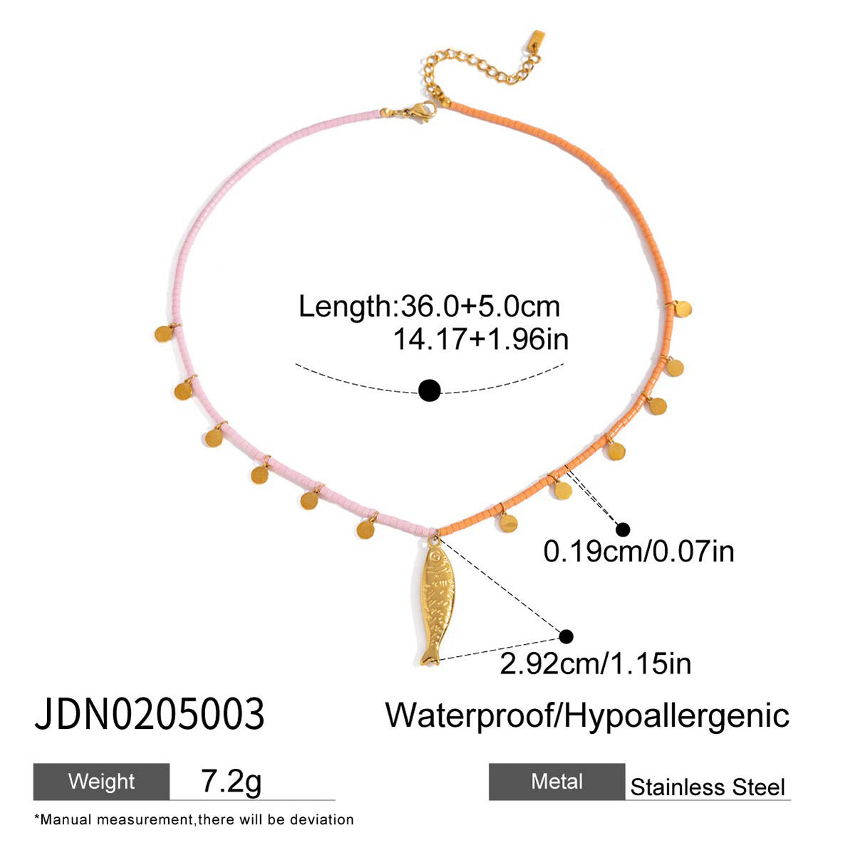 Titanium Steel Fish Light Luxury Minority Clavicle Chain Necklace