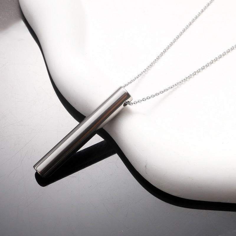 Fashion Titanium Steel Whistle Stainless Street Necklaces