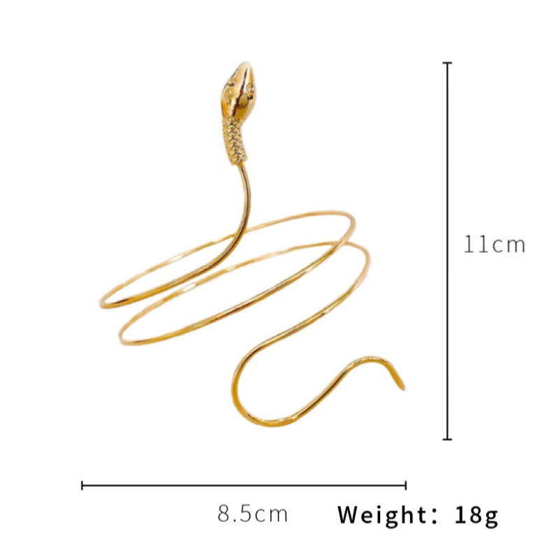 Exaggerated Snake-shaped Export Retro Fashion Twisted Winding Alloy Animal Bracelet