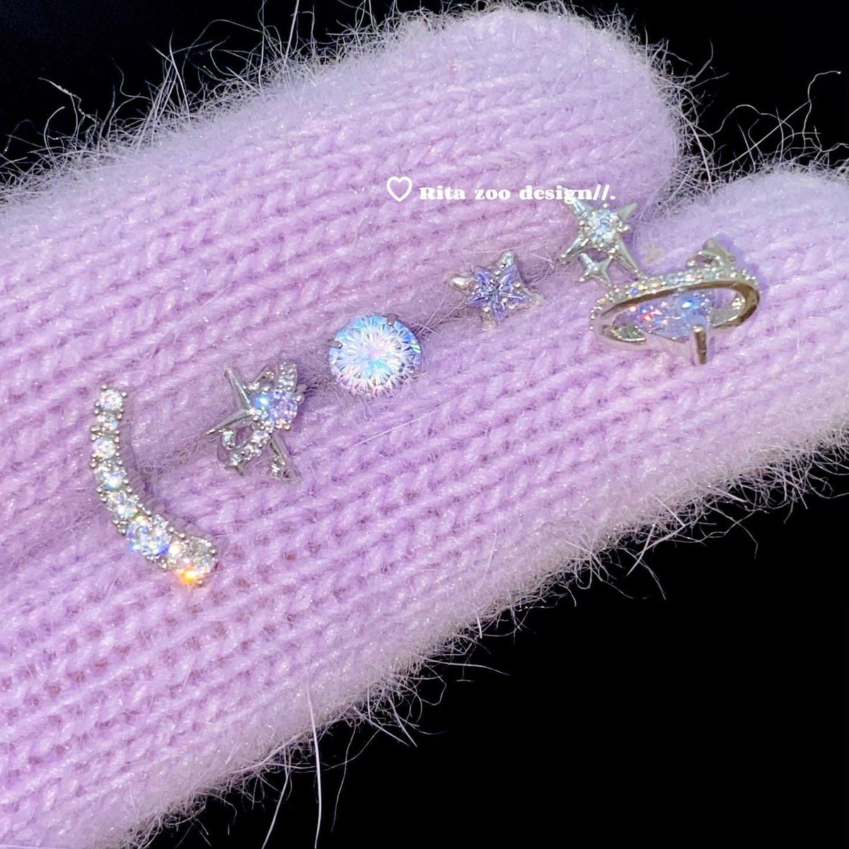 Thin Rattan Fantasy Girlish Style Light Stud Earrings