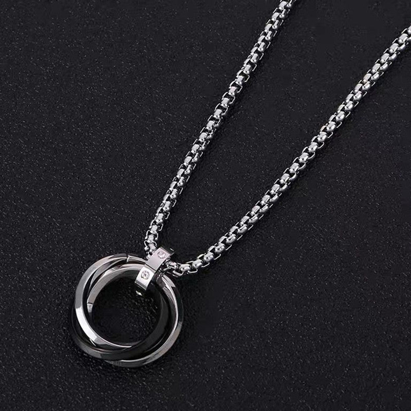 Men's Titanium Steel Fashion Clavicle Chain Light Necklaces