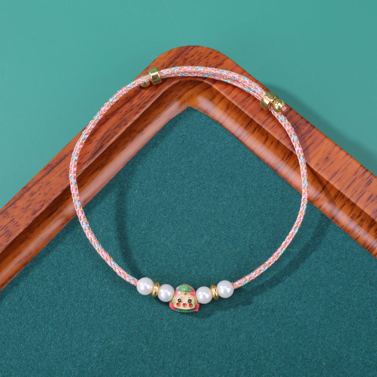 Dragon Boat Festival Colorful Alloy Adjustable Hand-woven National Style Carrying Bracelet