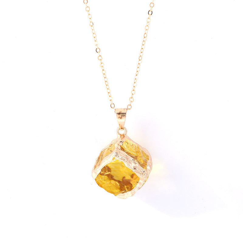 Colorful Artificial Crystal Arrow Heart-shaped Square Brim Pendants