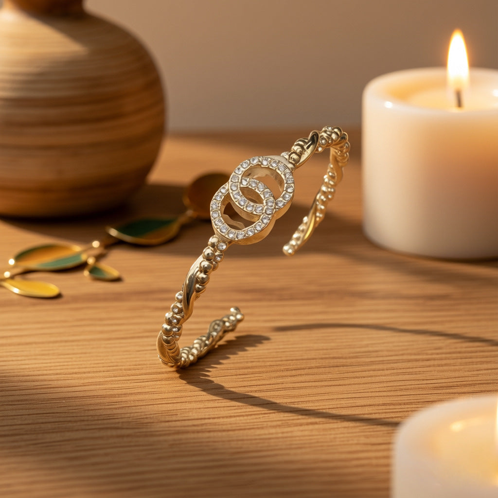 High Version Double Bangle Female Classic Style Bracelet