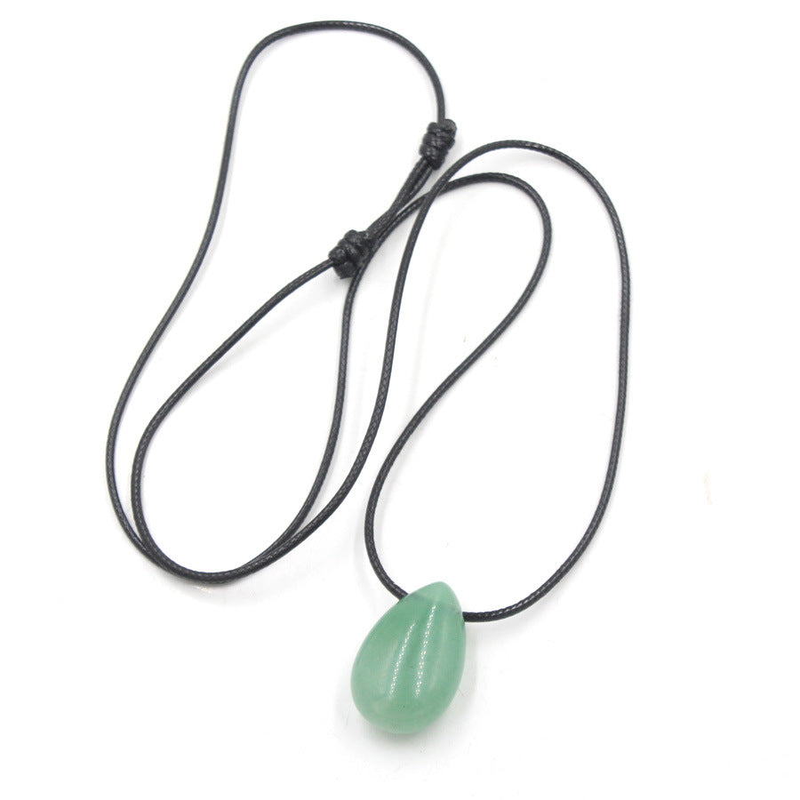 Water Drop Crystal Horizontal Hole Simple Fashion Pendant
