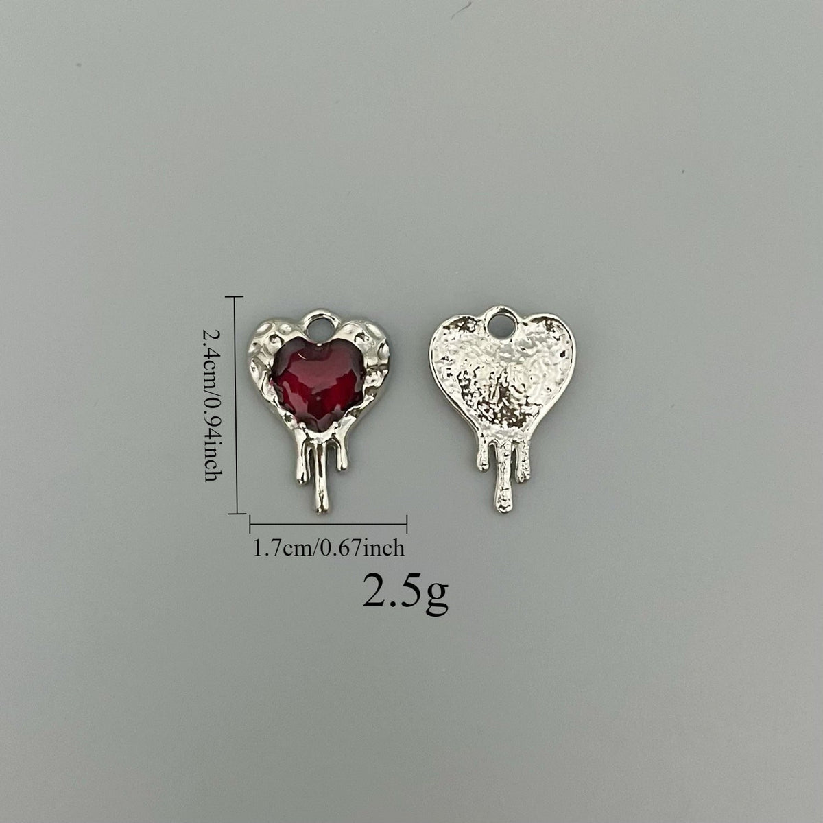 Dark Retro Love Alloy Accessory Peach Pendant