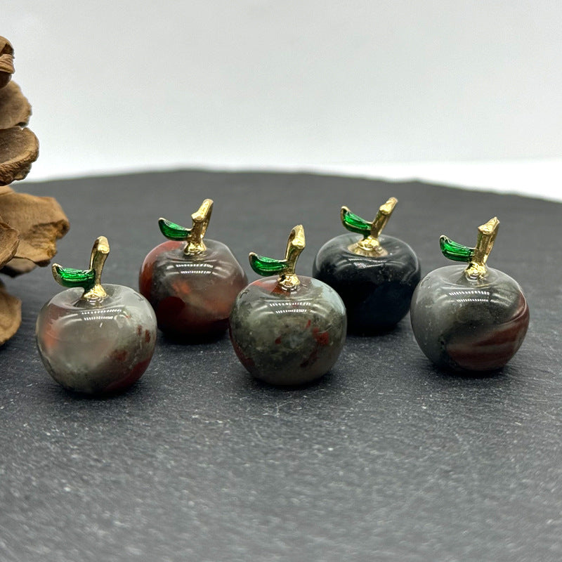 Apple Natural Stone Crystal Agate Amethyst Pink Pendants