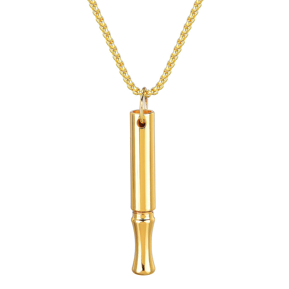 Titanium Steel Detachable Breathing Smoking Cessation Affordable Luxury Fashion Clavicle Pendant