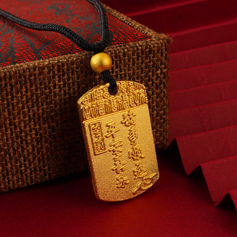 Women's & Men's Lucky National Fashion Ancient Law Heritage Kylin Kirin Tranquility Peace Necklace