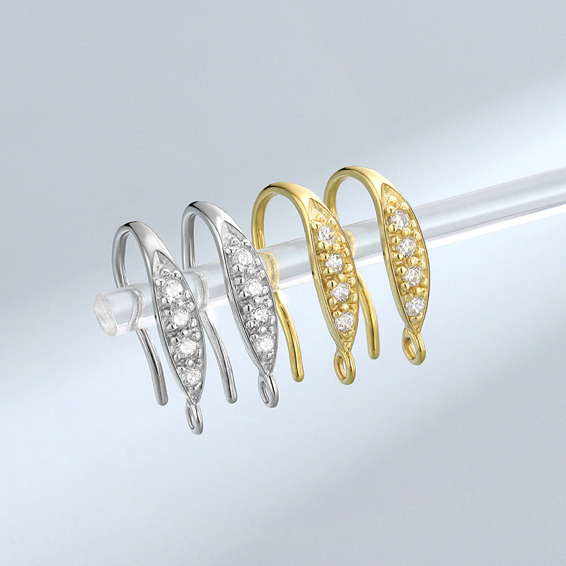 Women's Sier Simple Ear Hook Fashionable Elegant Stud Earrings