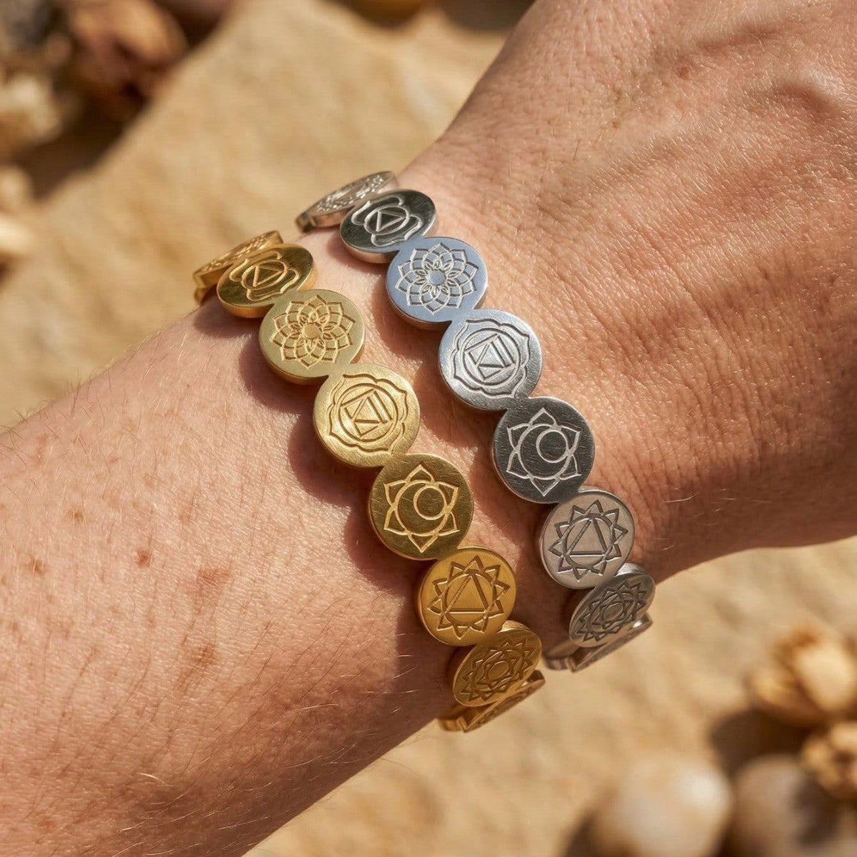 Stainless Steel Shaped Opening Adjustable Geometric Bracelet