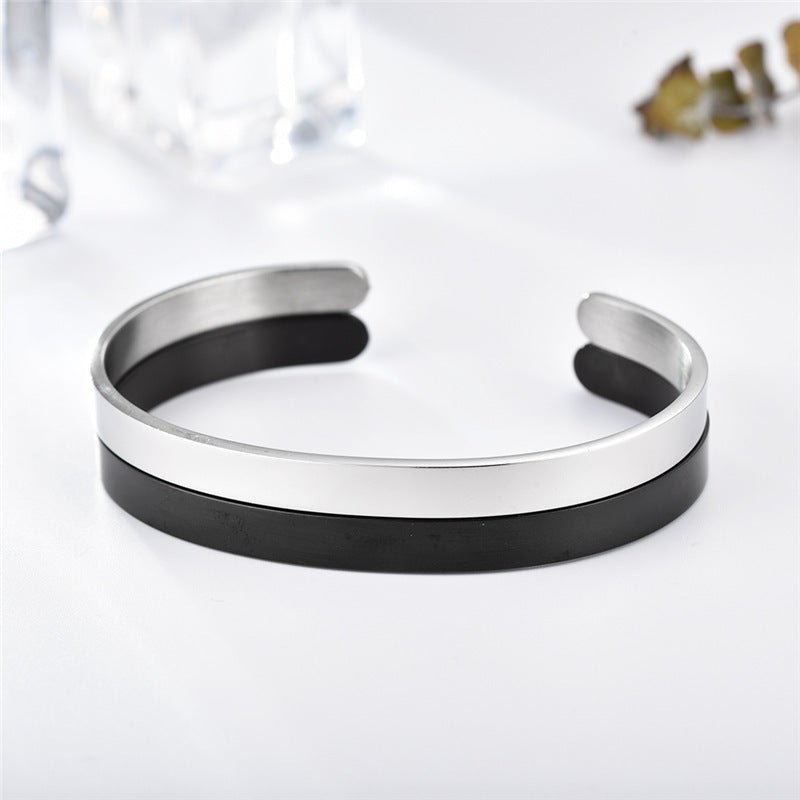 Open Adjustable Shaped Female Engraved Pattern Bracelets