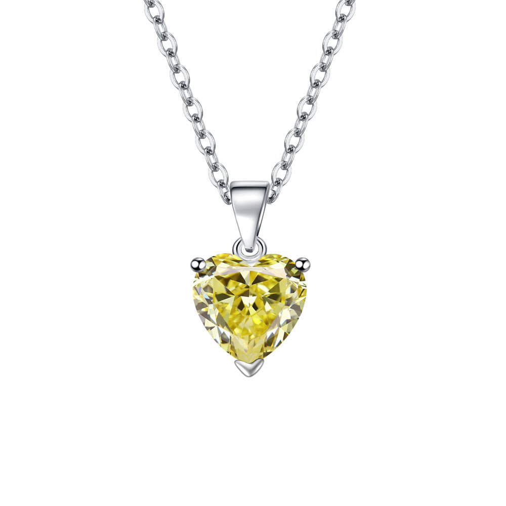 Love Female Personality Creative Open-end Zircon Heart-shaped Jewelry Set