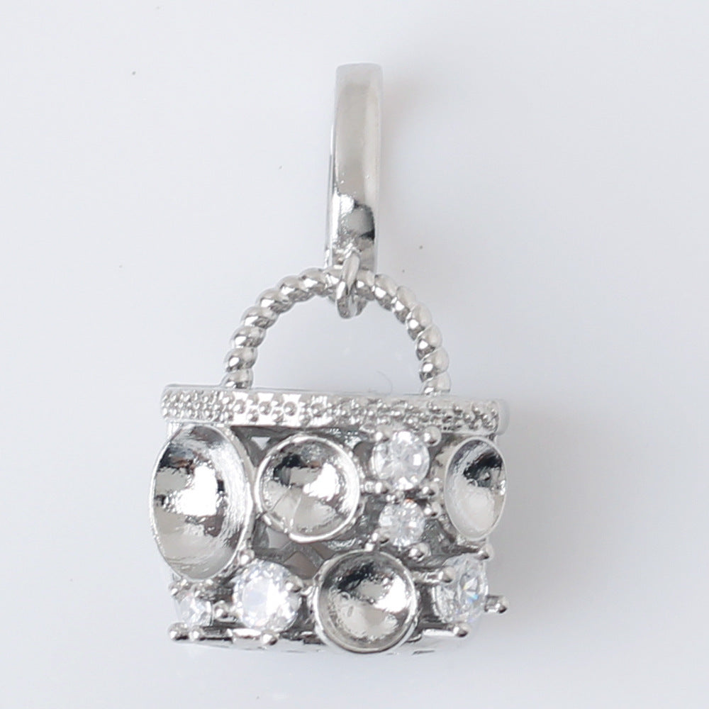 Beads Holder Large Single Eardrop Frame Lucky Exquisite Universal Pearl Pendant
