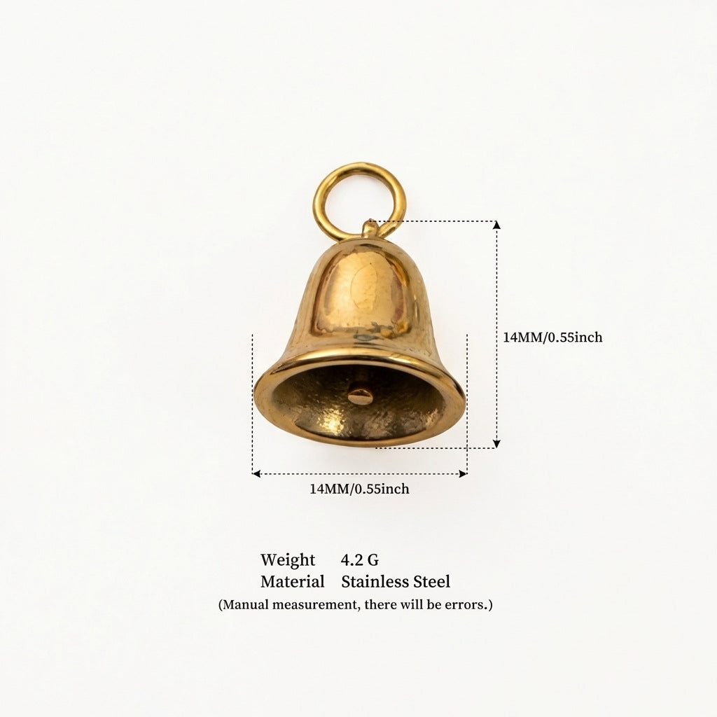Dripping Round Furnace Stainless Steel Gold Color Preserving Pendant