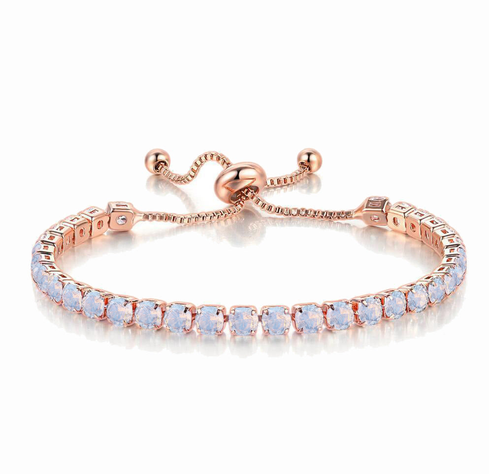 Full Diamond Adjustable Popular Round Zircon Bracelets