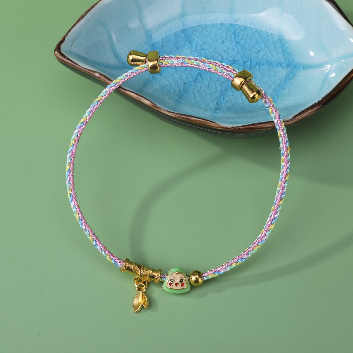 Dragon Boat Festival Colorful Alloy Adjustable Hand-woven National Style Carrying Bracelet