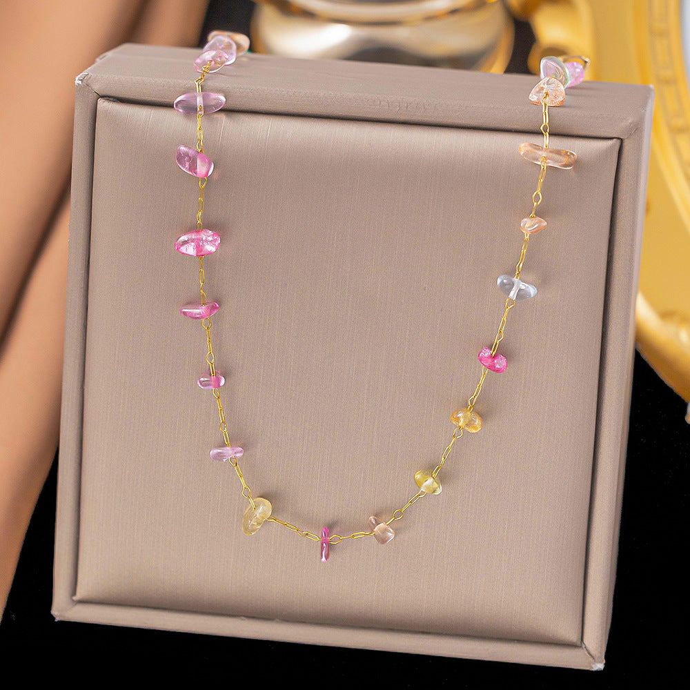 Fresh Daisy Flower Vintage Colorful Beaded Necklaces