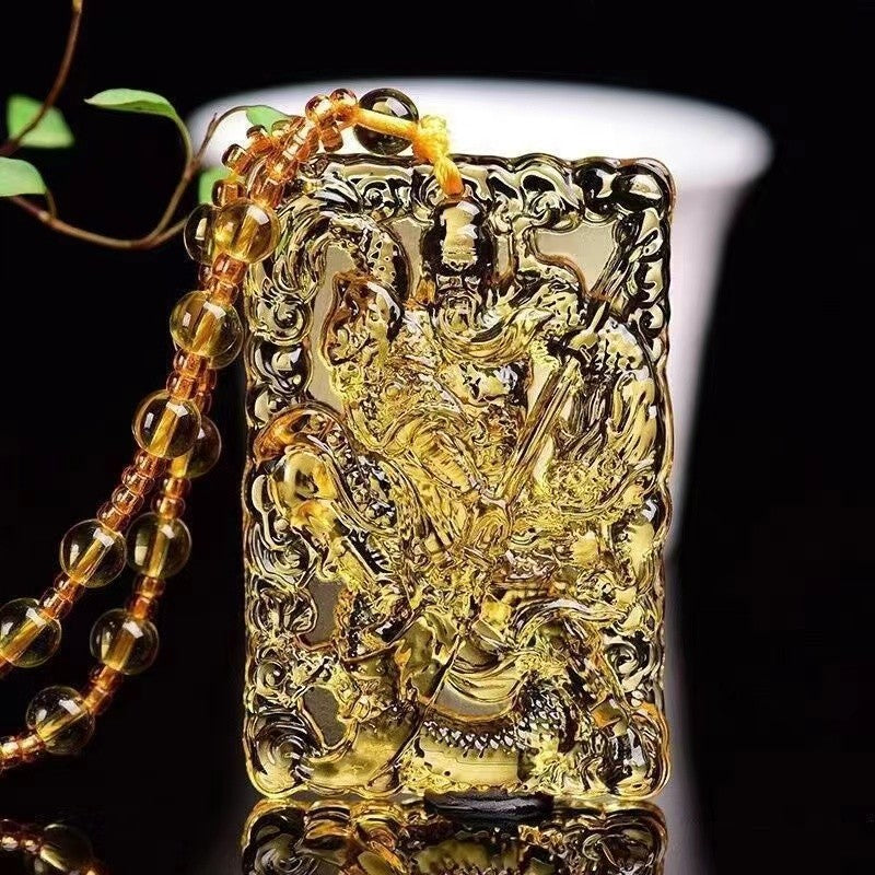 Women's & Men's Knot Ancient French Glaze Buddha Amitabha Pendants