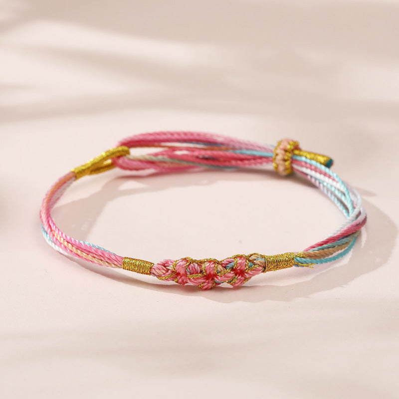 Dragon Boat Festival Colorful Rope Carrying Strap Handmade Braided Adult Bracelet