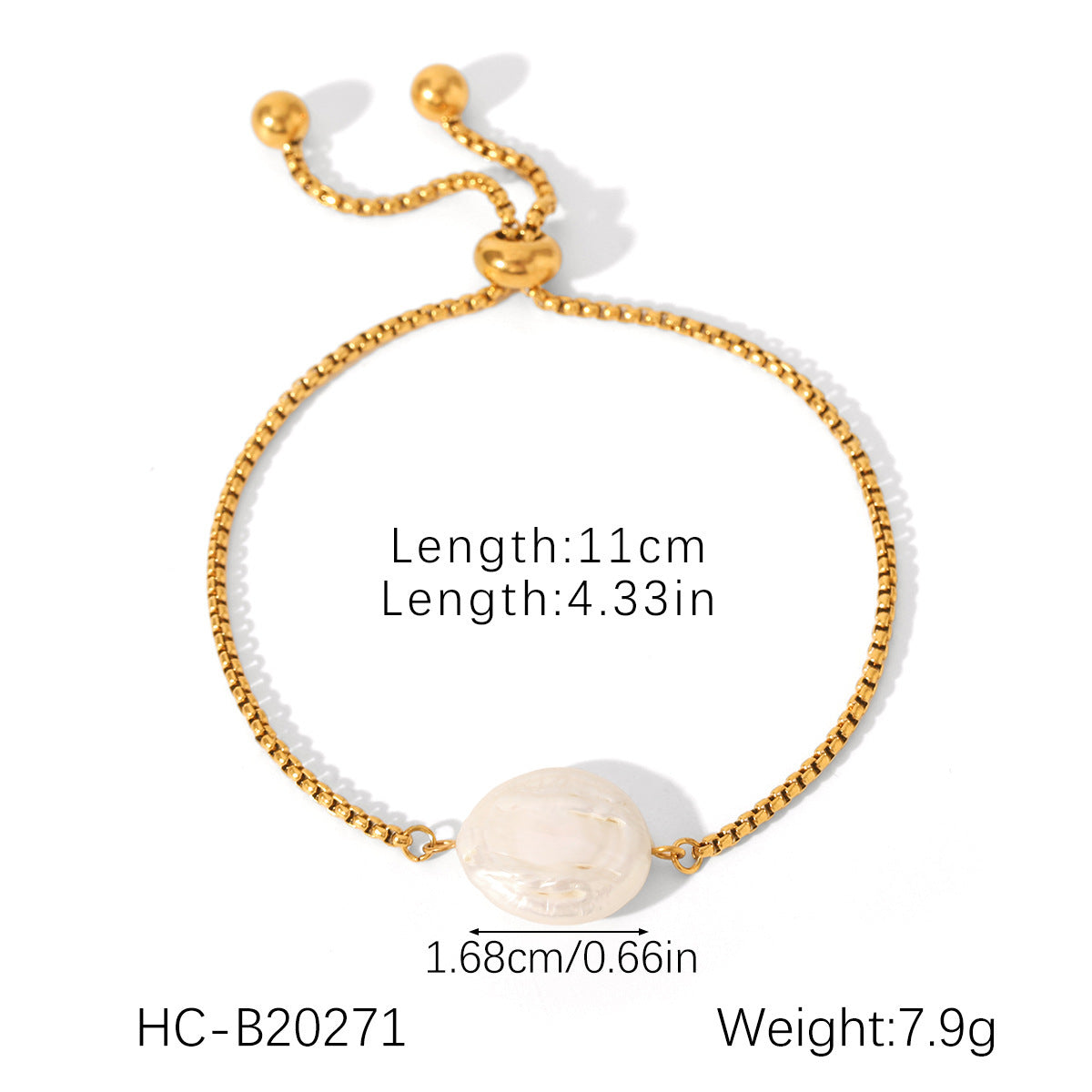 Hot Natural Freshwater Pearl Female Feel Figaro Bracelet