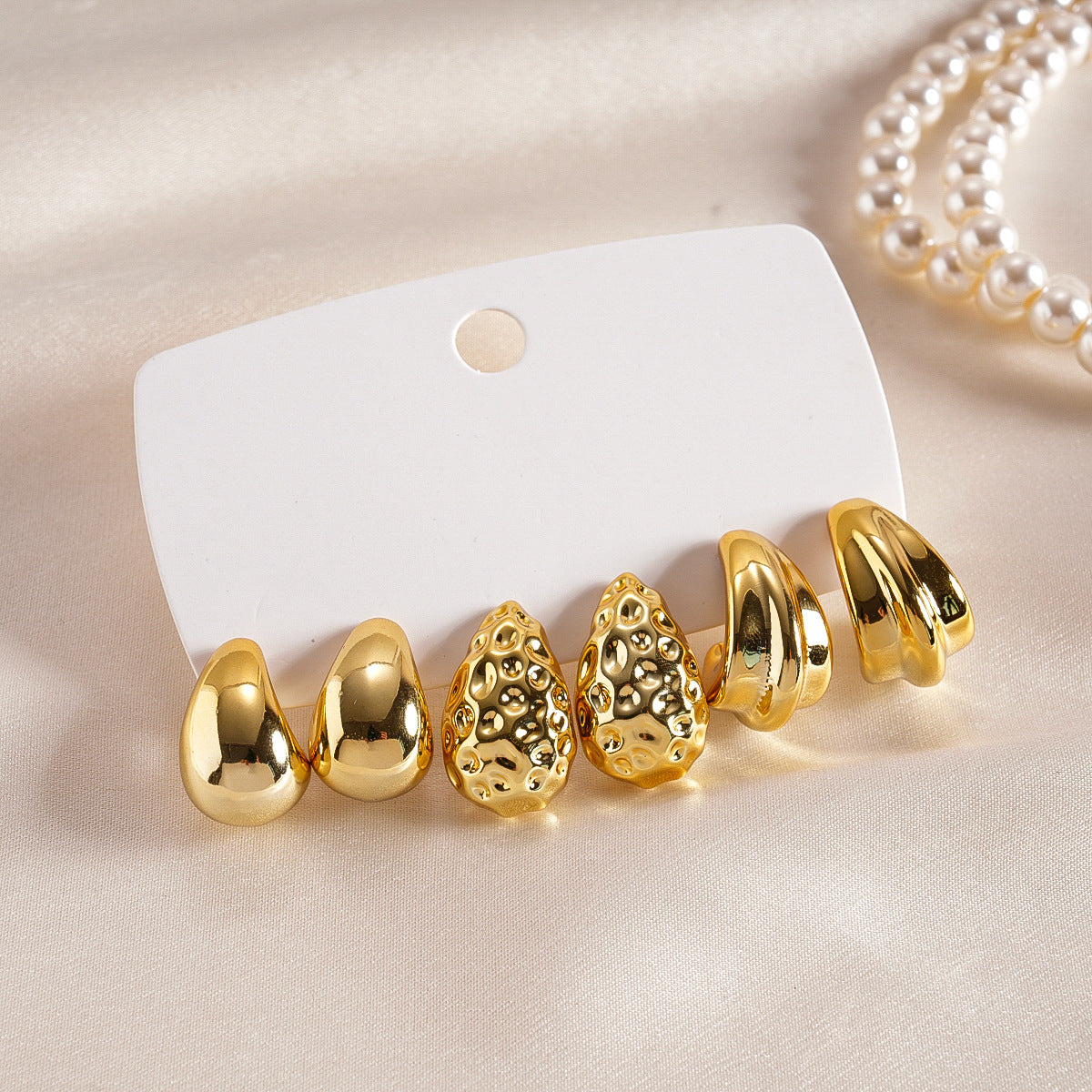 Flower Pearl Tassel Light Luxury High-grade Ear Rings