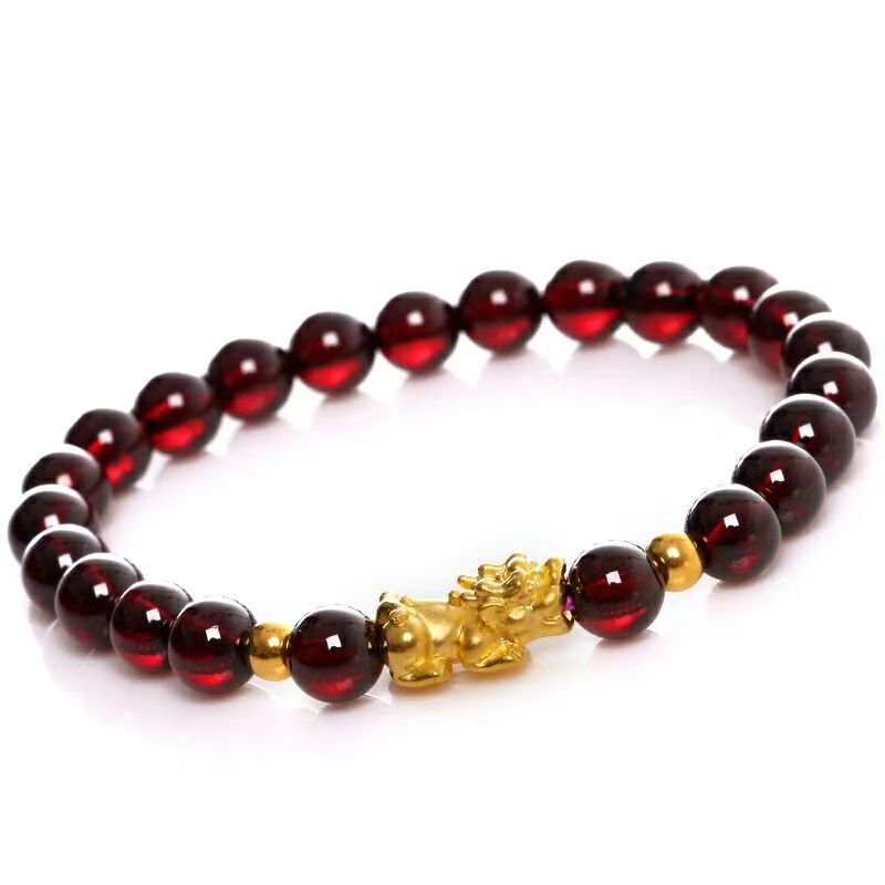 Imitation Garnet Fashion Trend Stylish Graceful Simple Gift Bracelet