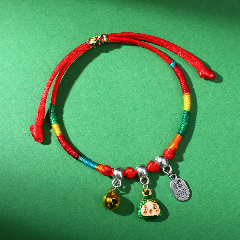 Dragon Boat Festival Colorful Rope Carrying Strap Handmade Braided Adult Bracelet