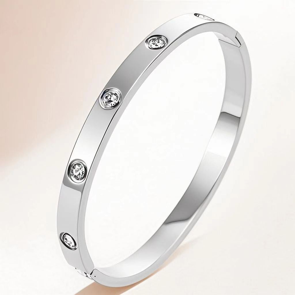 Stainless Steel Light Luxury Stylish Simple Bracelet