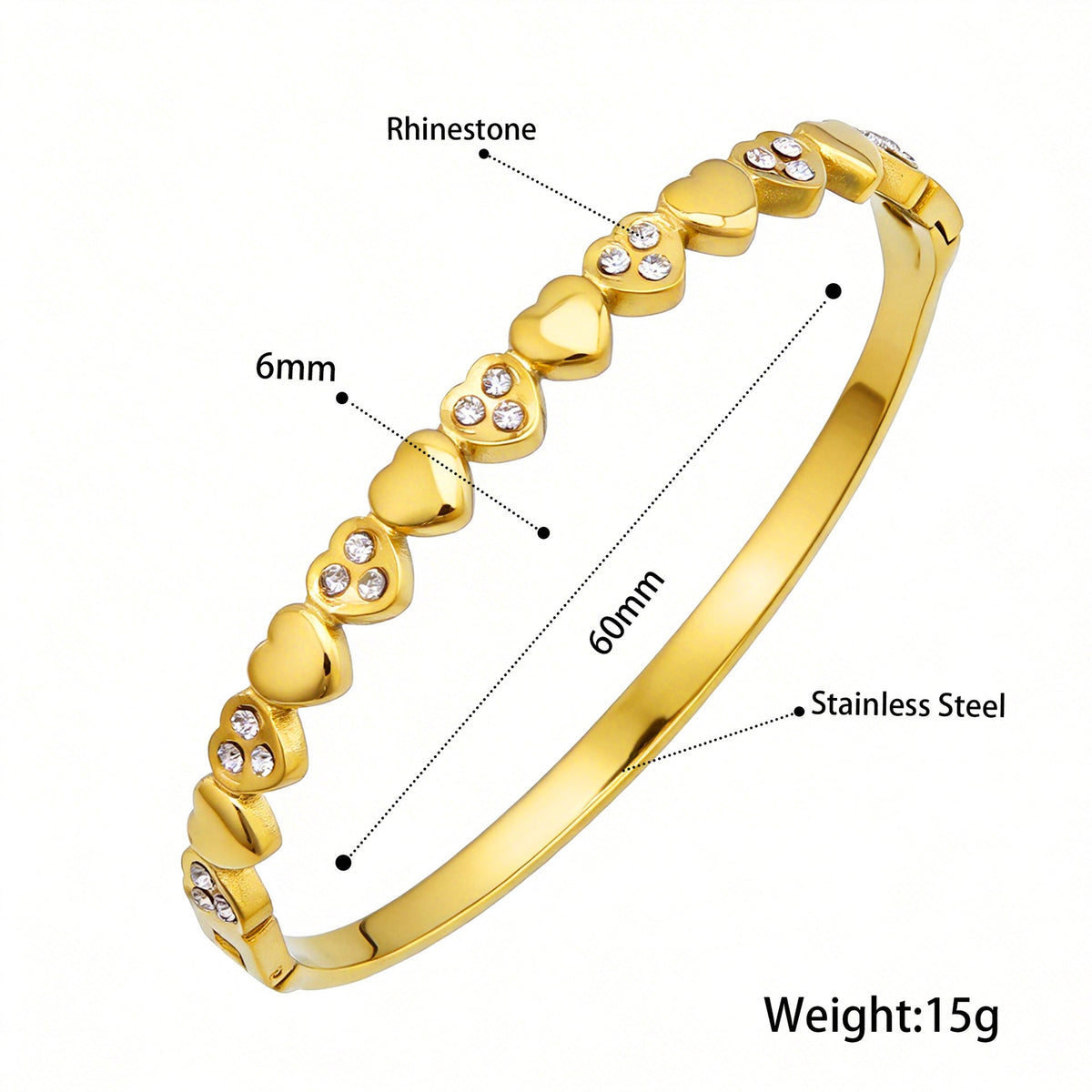 Open Stainless Steel Hydraulic Light Luxury High-grade Exaggerated Design Sense Bracelets