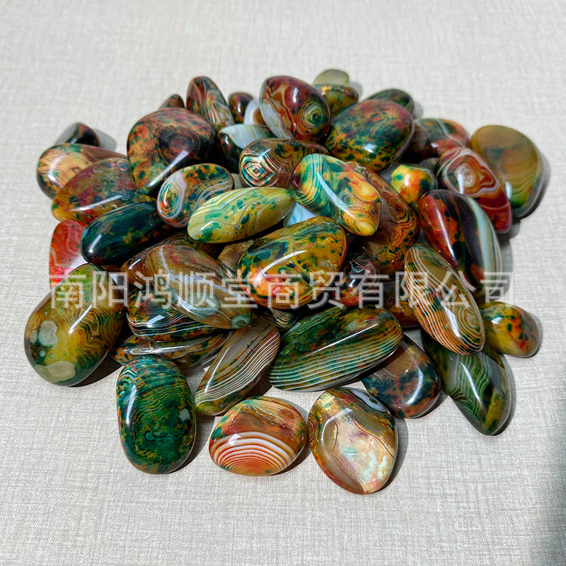 Rough Stone Hand Pieces Chalcedony Handle Piece Jade Playing Sweater Pendants