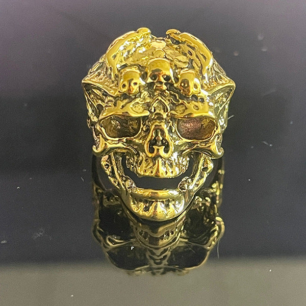 Skull Male Rock Gothic Punk Gift Ring