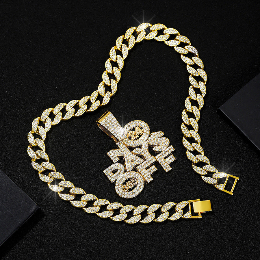 Fashion Alloy Hip Hop Cuban Link Chain Personality Necklaces