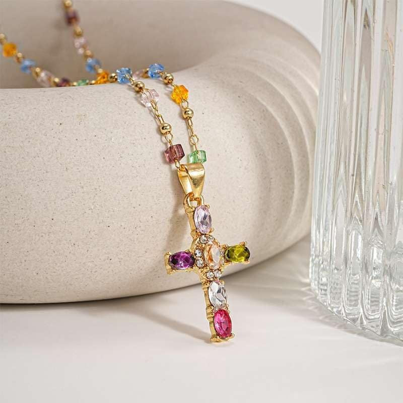 Cross Retro Sweet Cool Style Niche Personality Design Necklaces