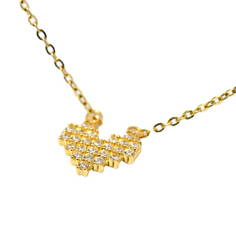 Sterling Sier Gold-plated Super Flash Fashion Elegant Necklace