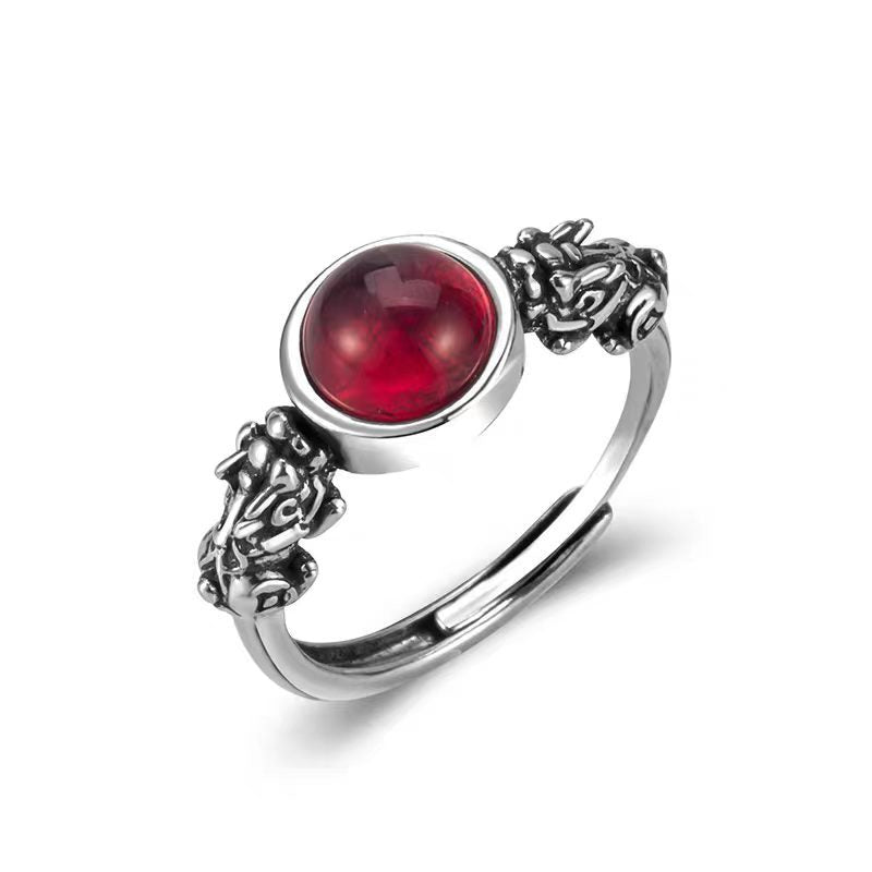 Women's Coin Retro Antique Finish National Fashion Ethnic Style Literary Creativity Rings