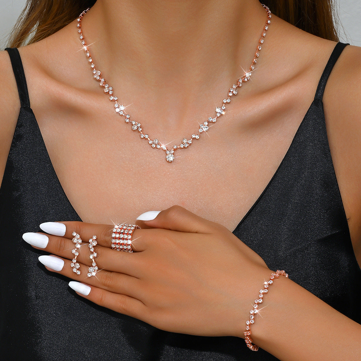 Simple Fashion Suit Bridal Elegant Fashionable Earrings