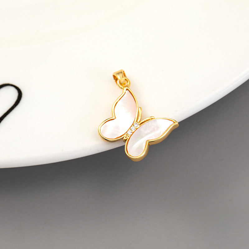 Universal Bow Single Gilded Shell Handmade Pendant