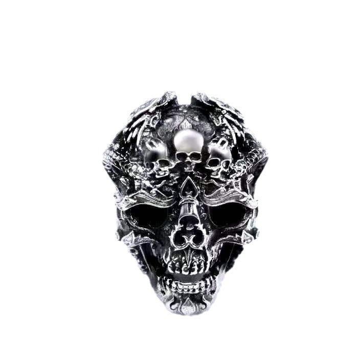 Skull Male Rock Gothic Punk Gift Ring
