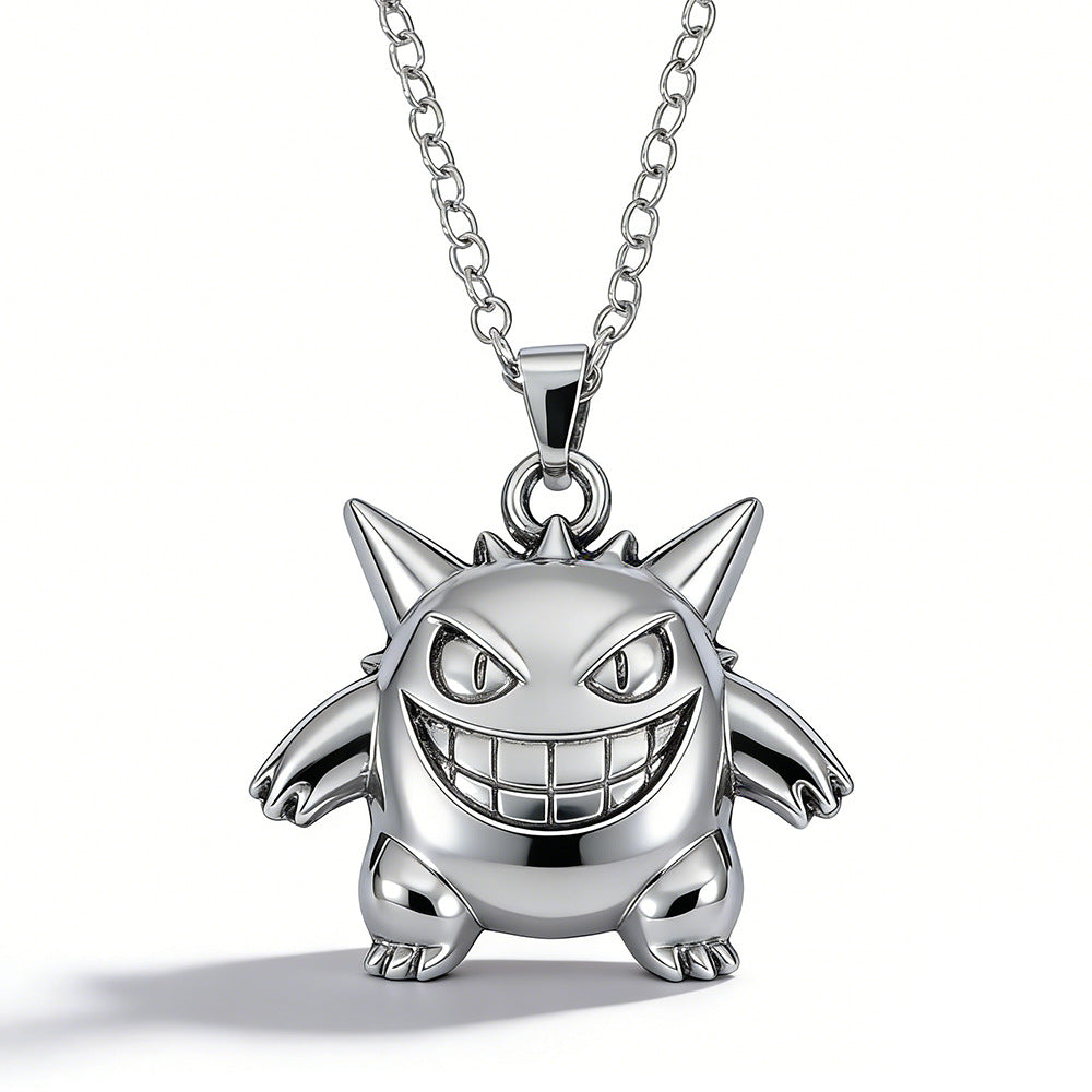 Women's & Men's Elf Trendy Hip Hop Cartoon Magic Small Fire Necklace