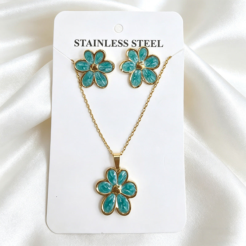 Stainless Steel Enamel Titanium Fashion Personality Necklaces