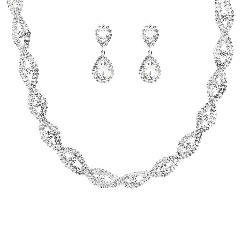 Innovative Women's Bridal Three-piece Dinner Dress Jewelry Set