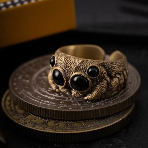 Jumping Spider Creative Animal Opening Adjustable Rings