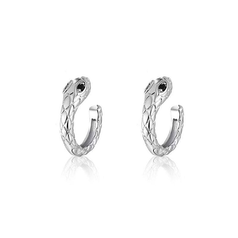 Men's Snake-shaped Single Korean Style Pseudo Pu Ear Clip