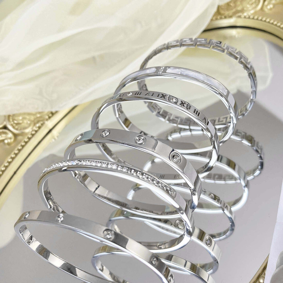 Starry Sier Simple Series High-grade Classic Bracelet