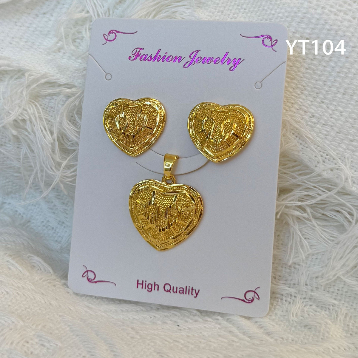 Niche Design Mild Luxury Retro Golden Versatile Jewelry Set